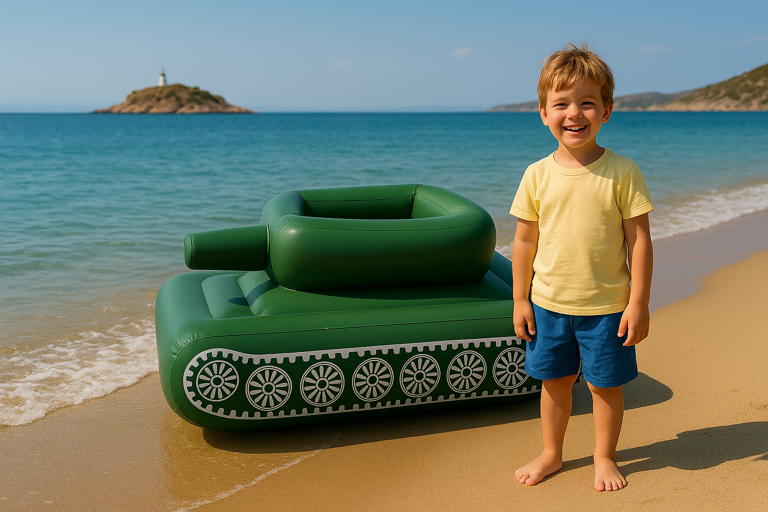 Su Tabancalı Şişme Tank (Çocuk Boy)